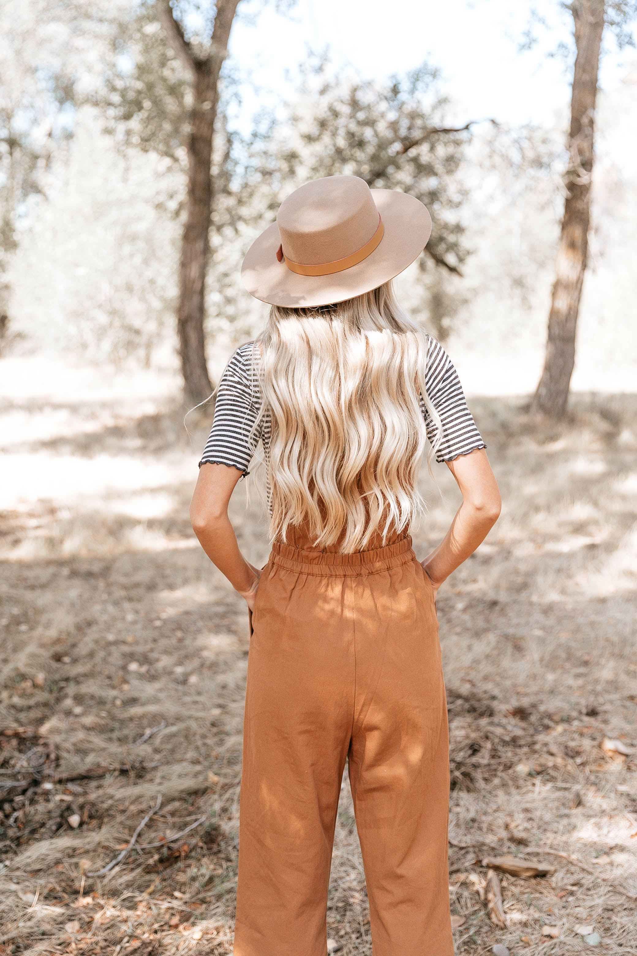 Camel Pocket Crop Overalls