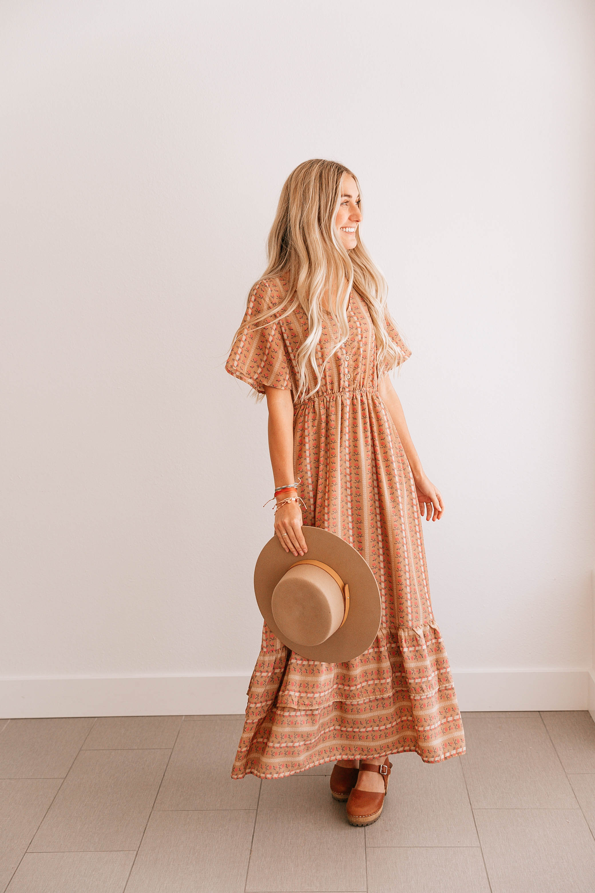 Ruffle Hem A-Line Dress