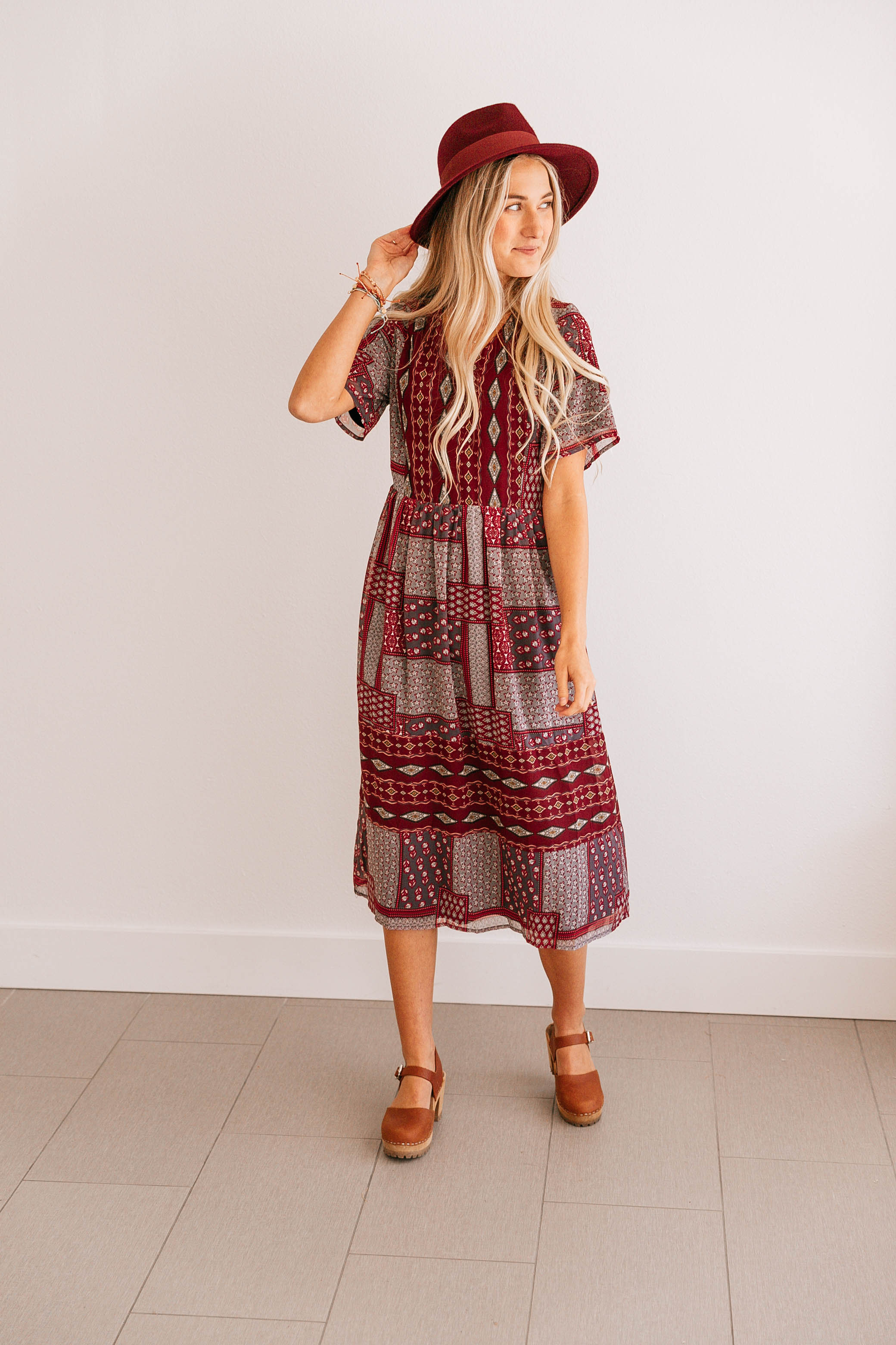 Geometric Patchwork Dress