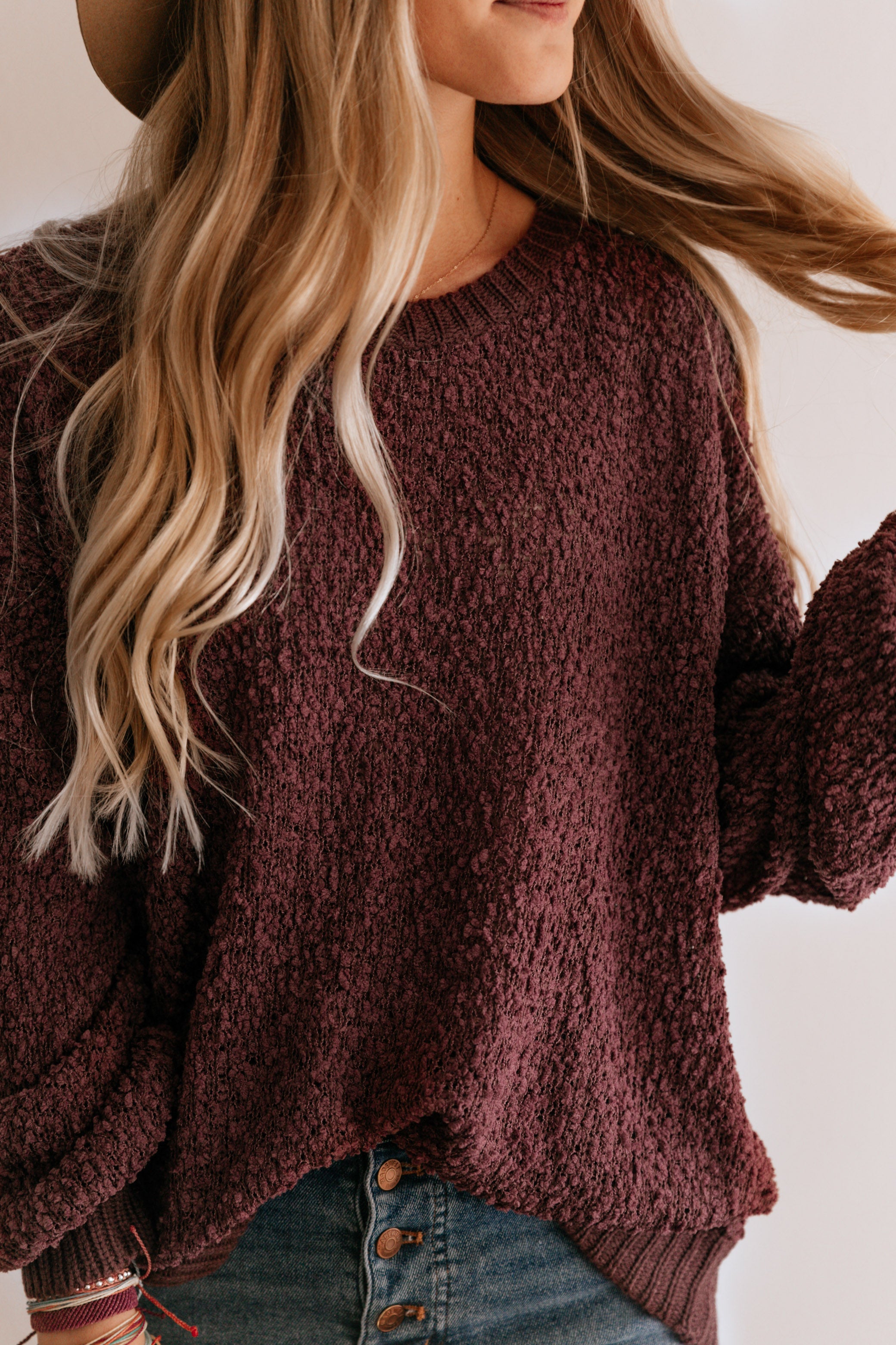 Oversized Textured Sweater
