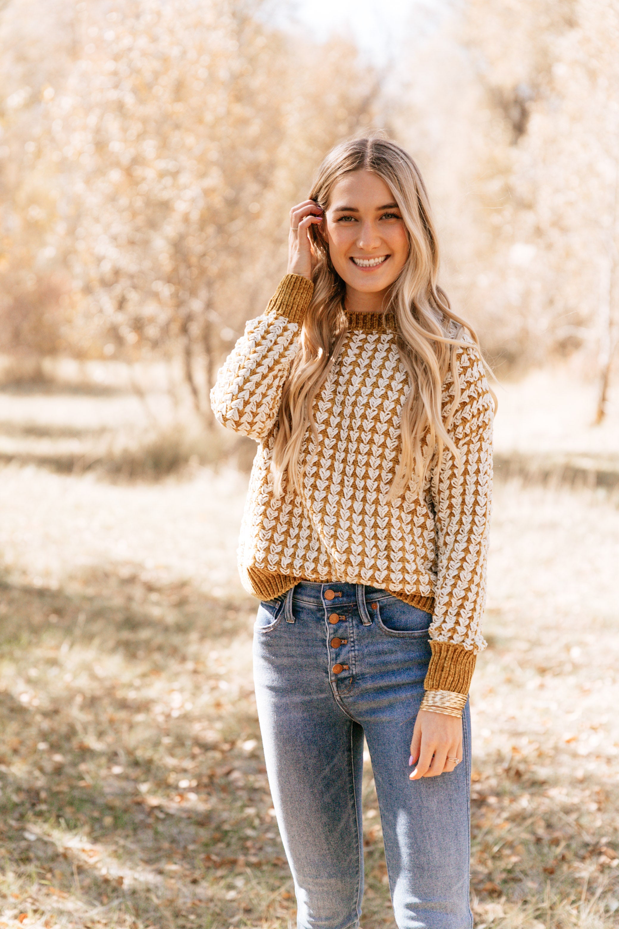 Golden Knit Sweater
