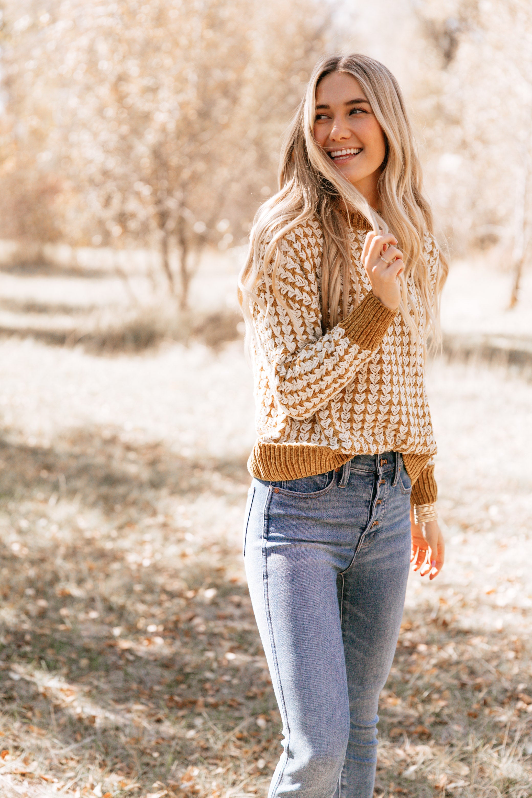 Golden Knit Sweater