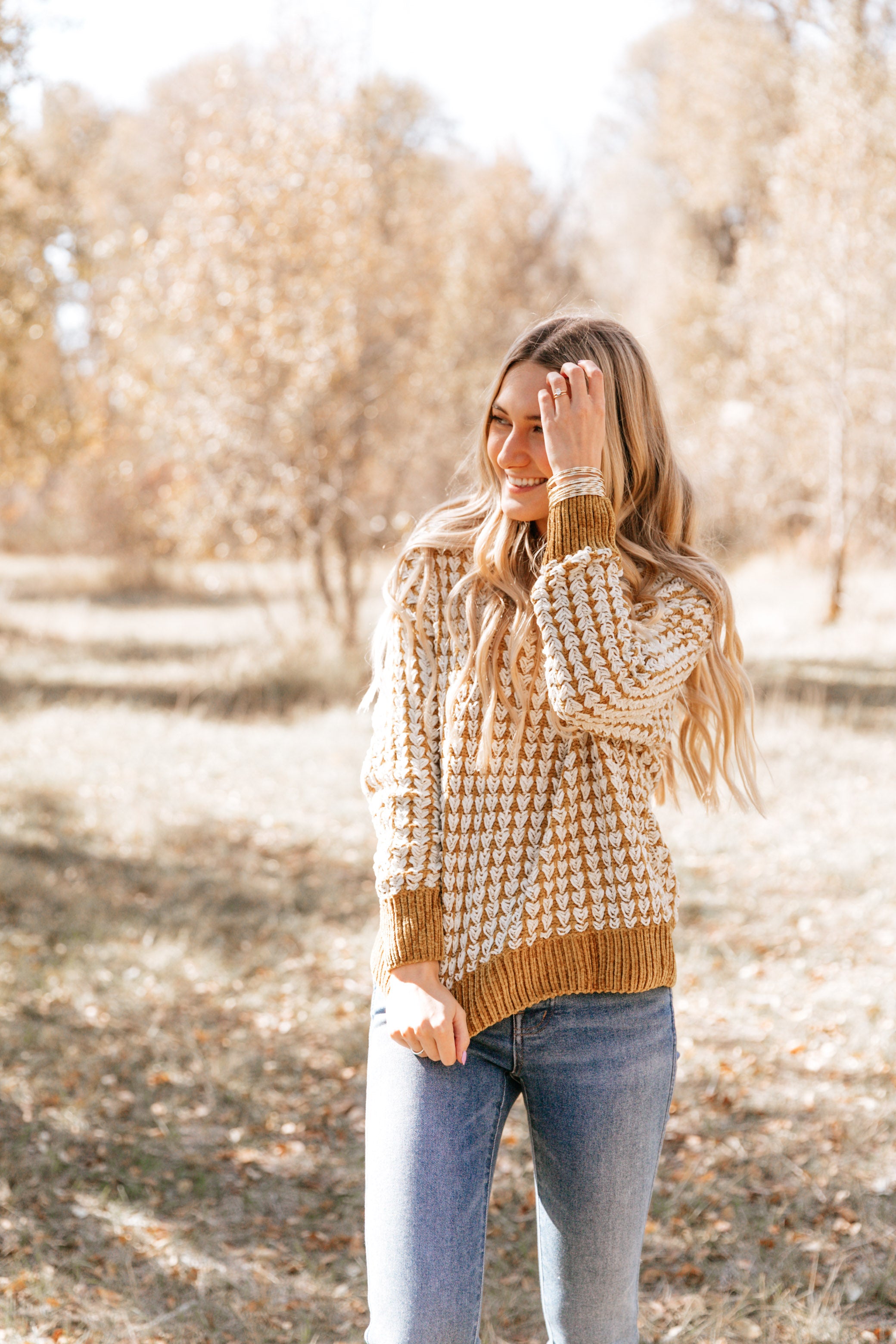 Golden Knit Sweater