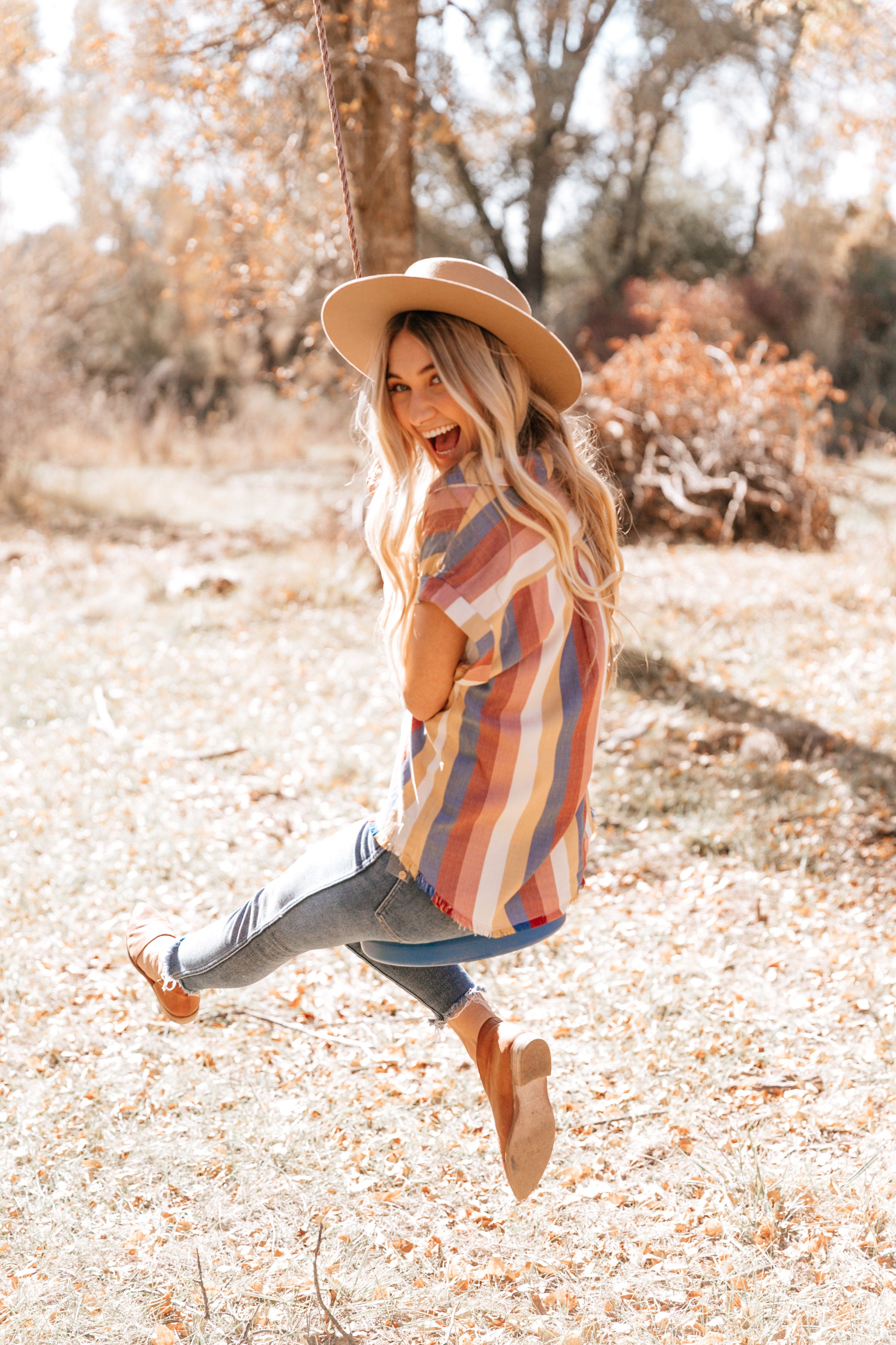 All You Need is Stripes Button Up