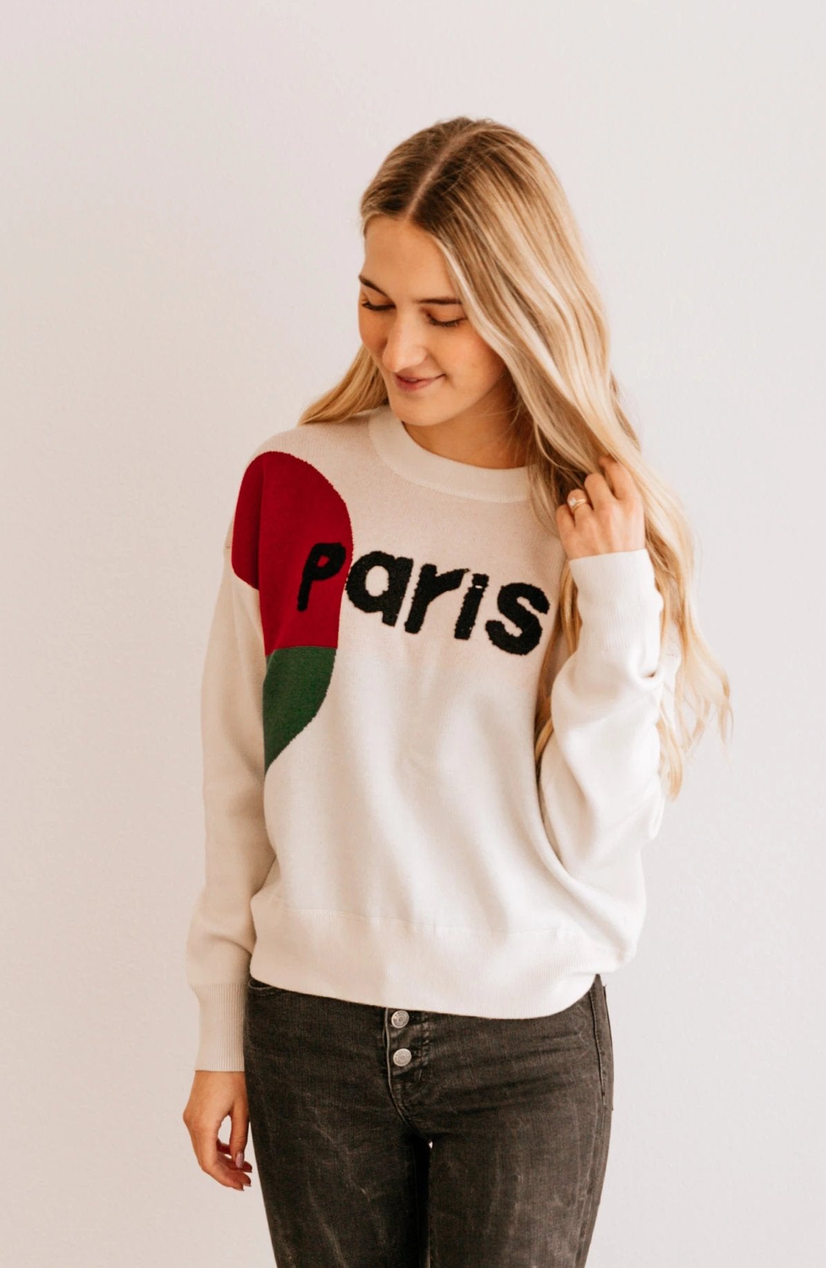 'Paris' Crew Neck Sweater