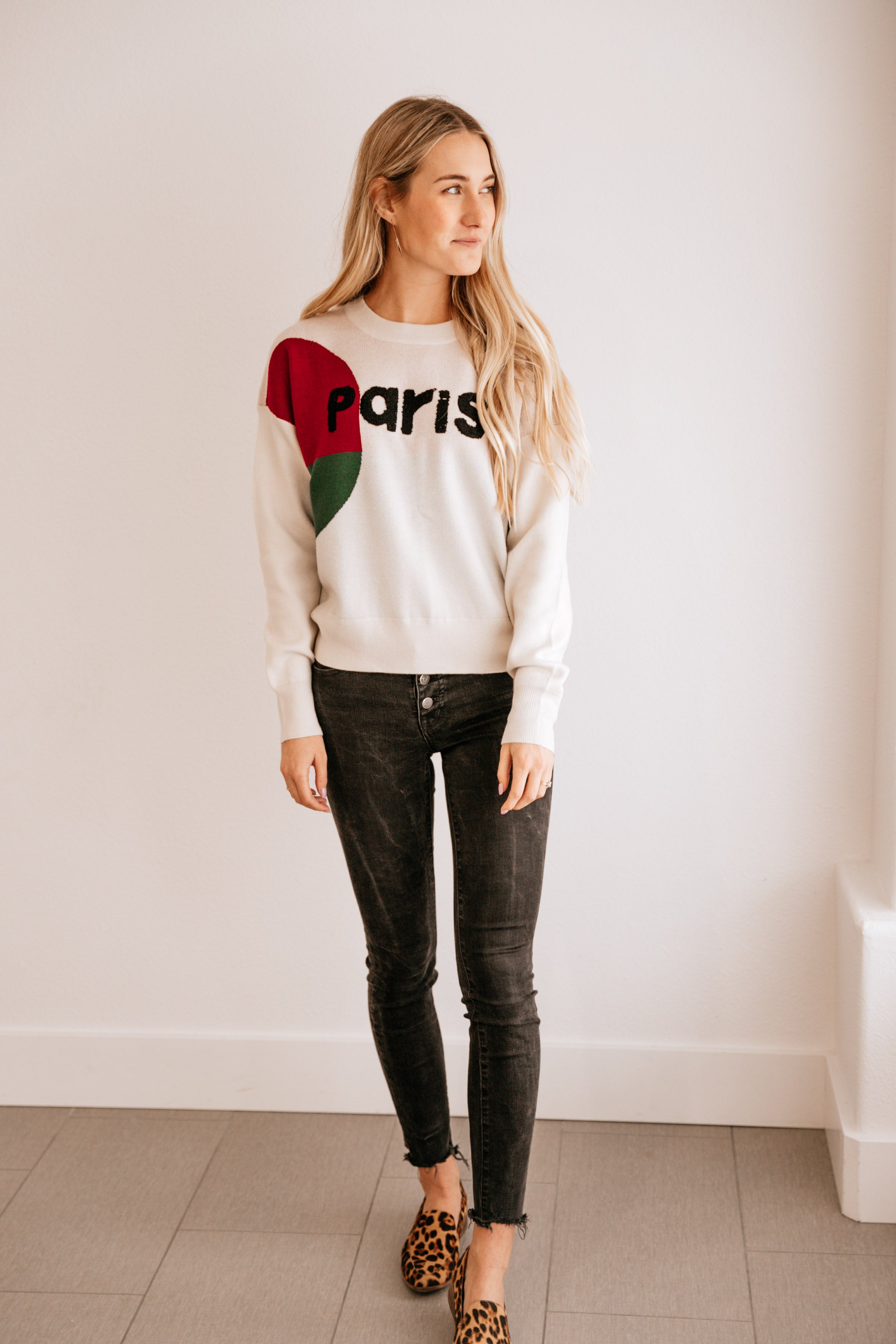 'Paris' Crew Neck Sweater