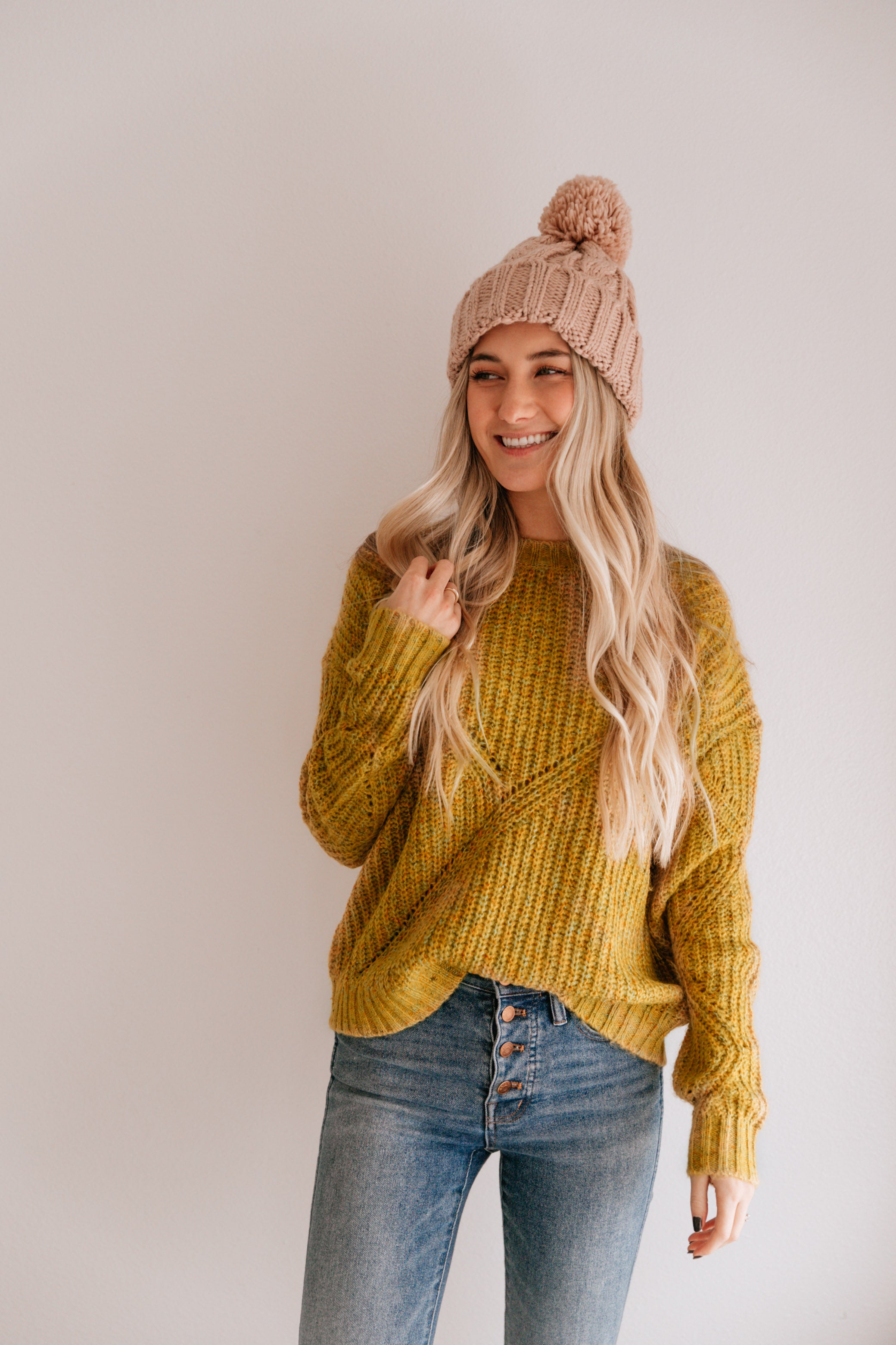 Multi Color Mustard Sweater