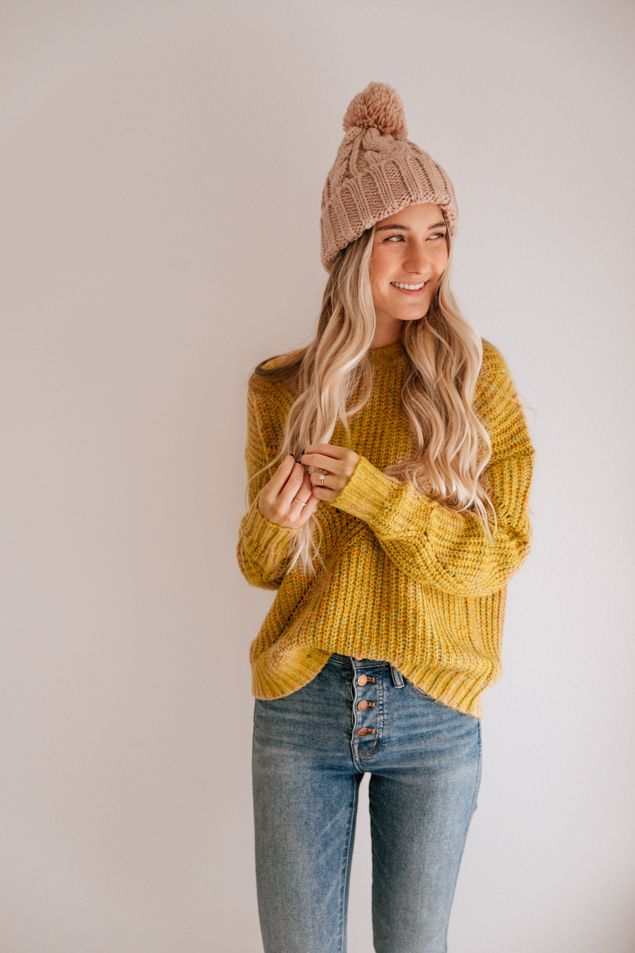 Multi Color Mustard Sweater