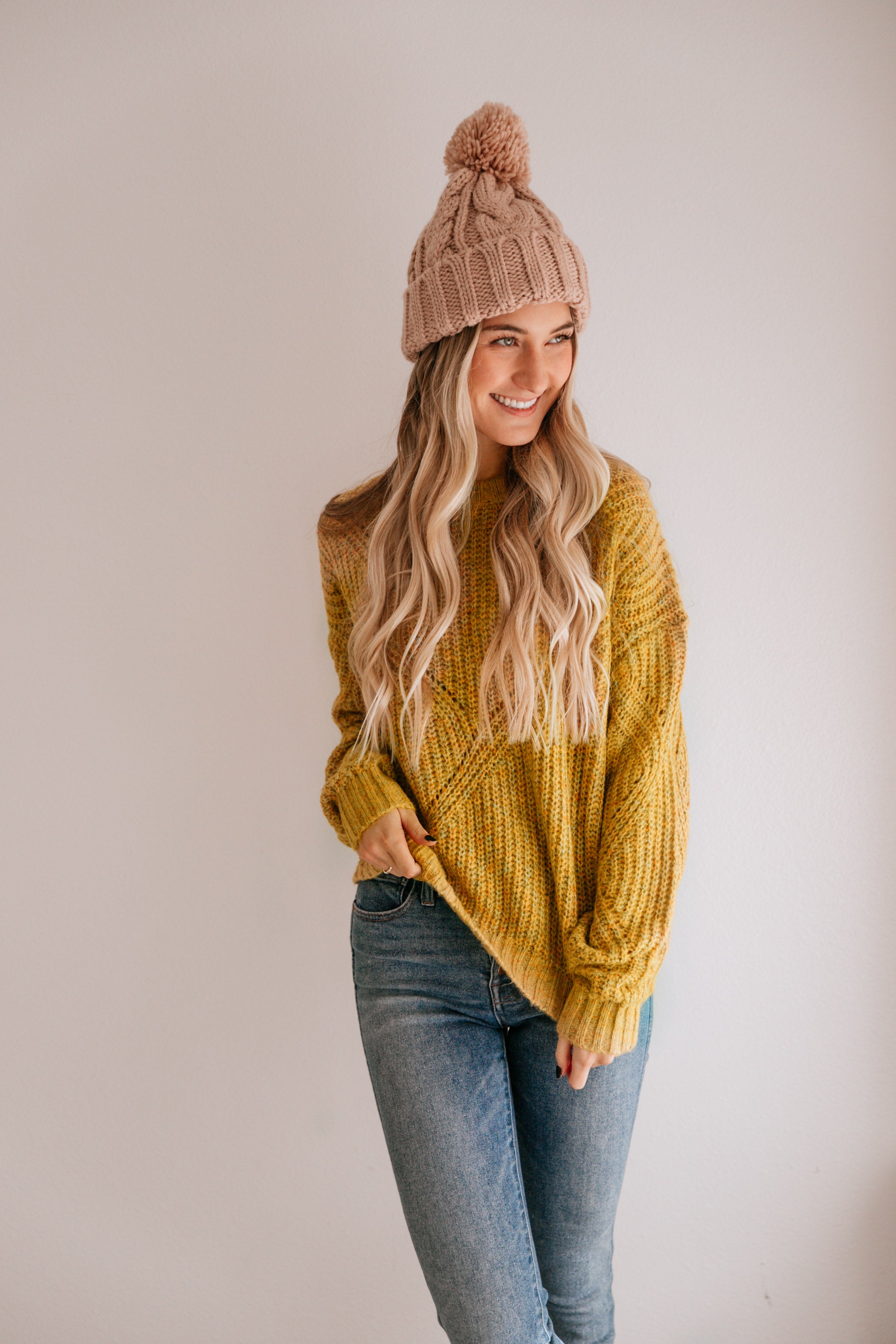 Multi Color Mustard Sweater