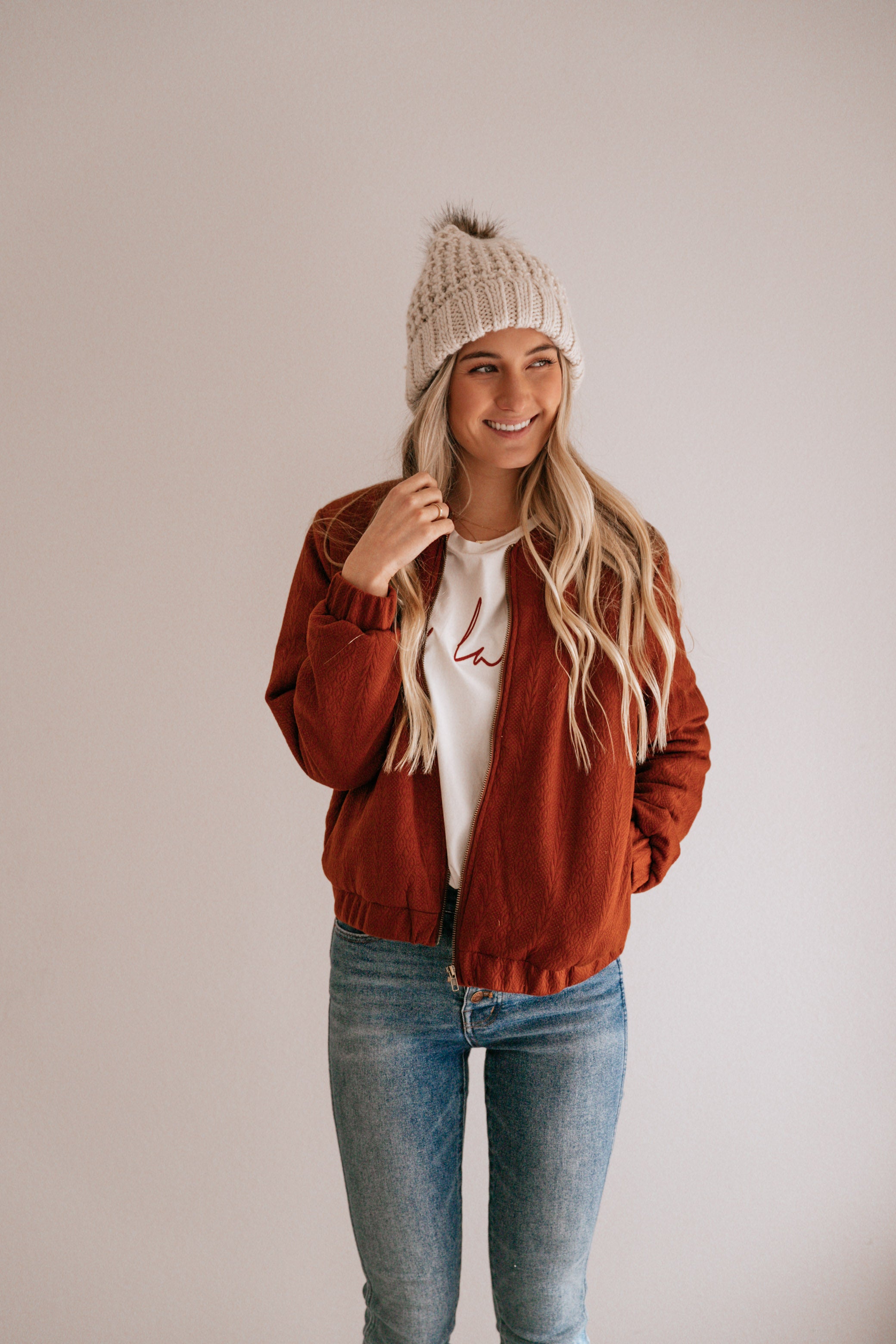 Quilted Texture Floral Jacket