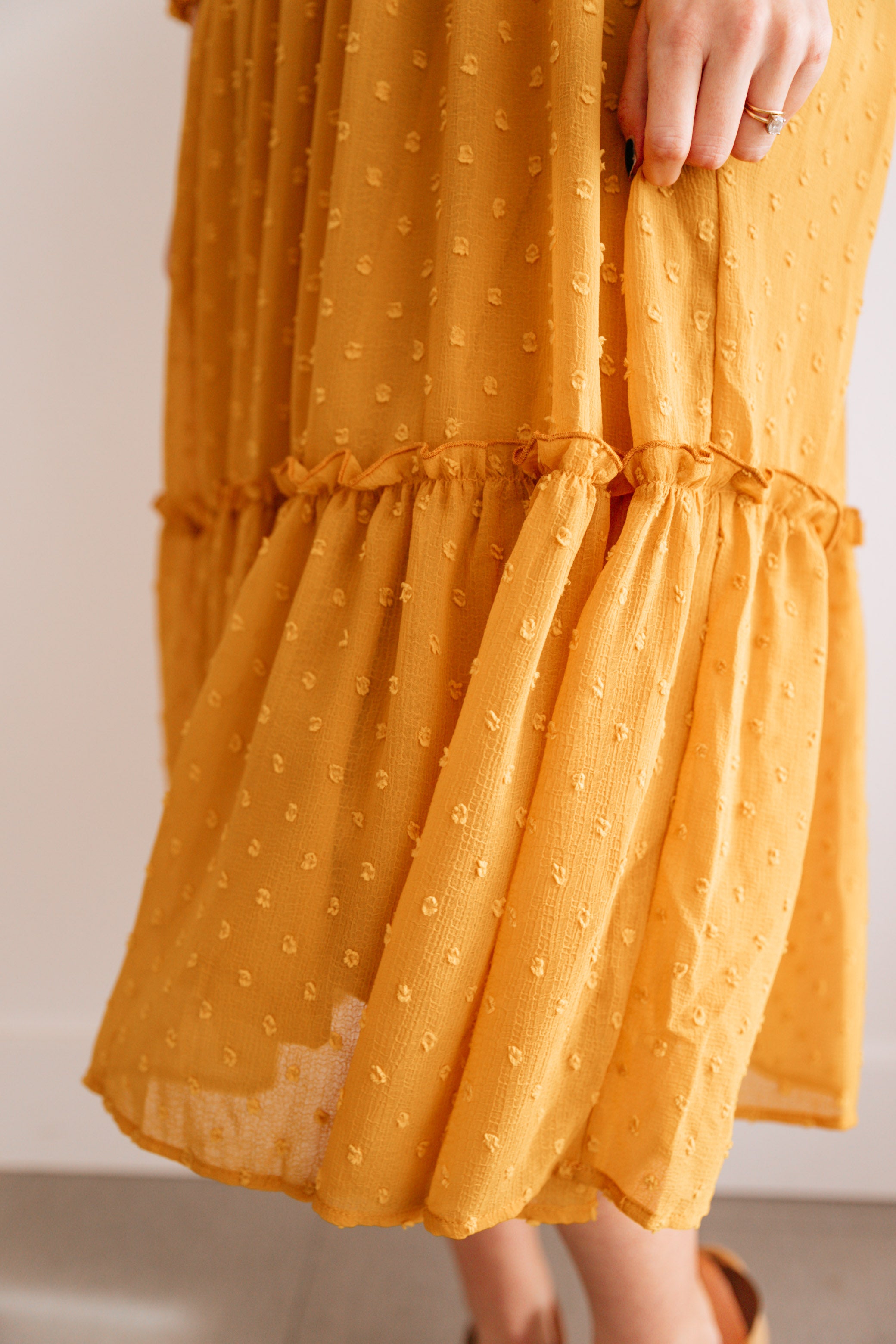Goldie Dot Embroidered Dress